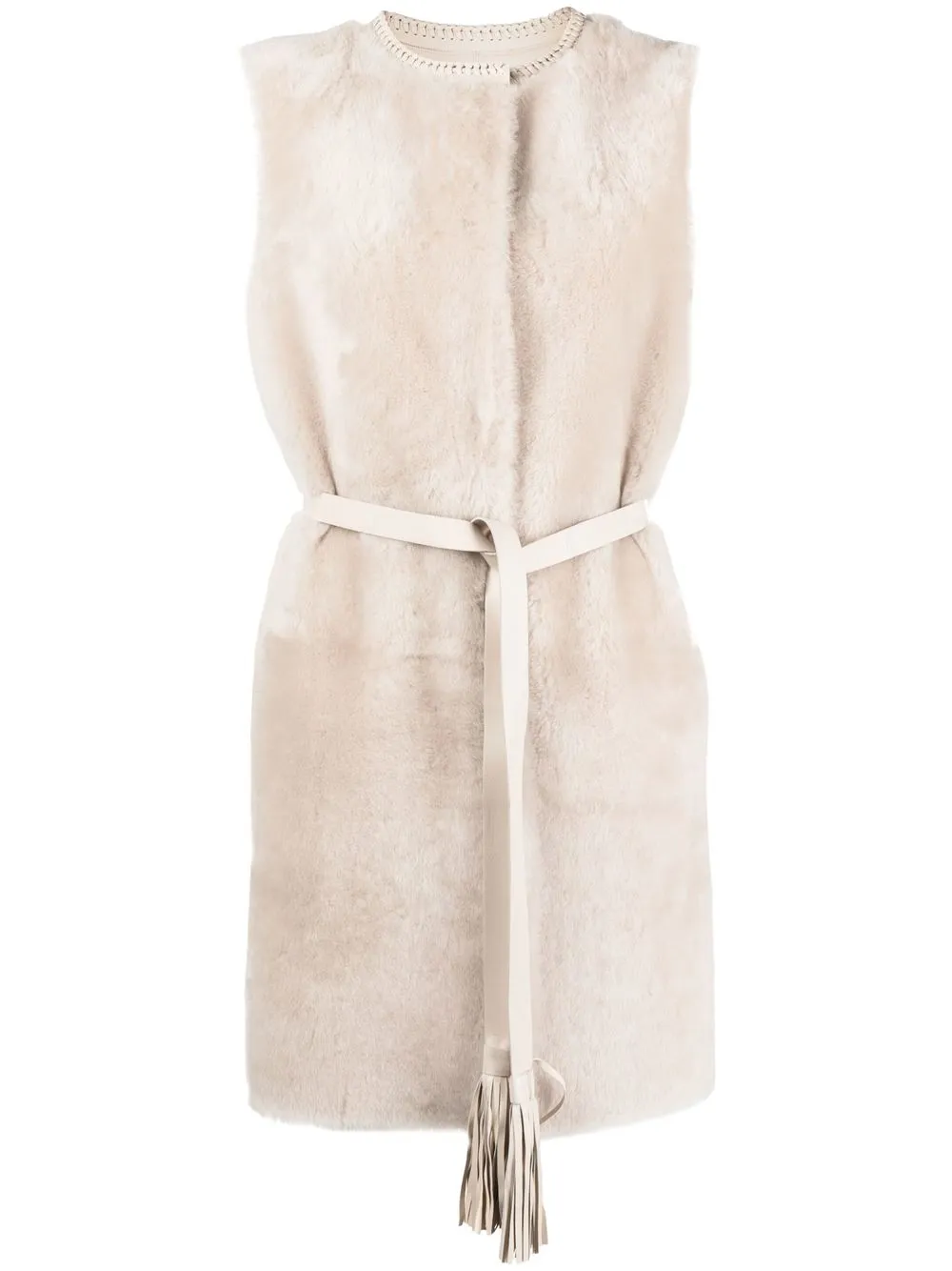 

Desa 1972 reversible shearling gilet - Neutrals