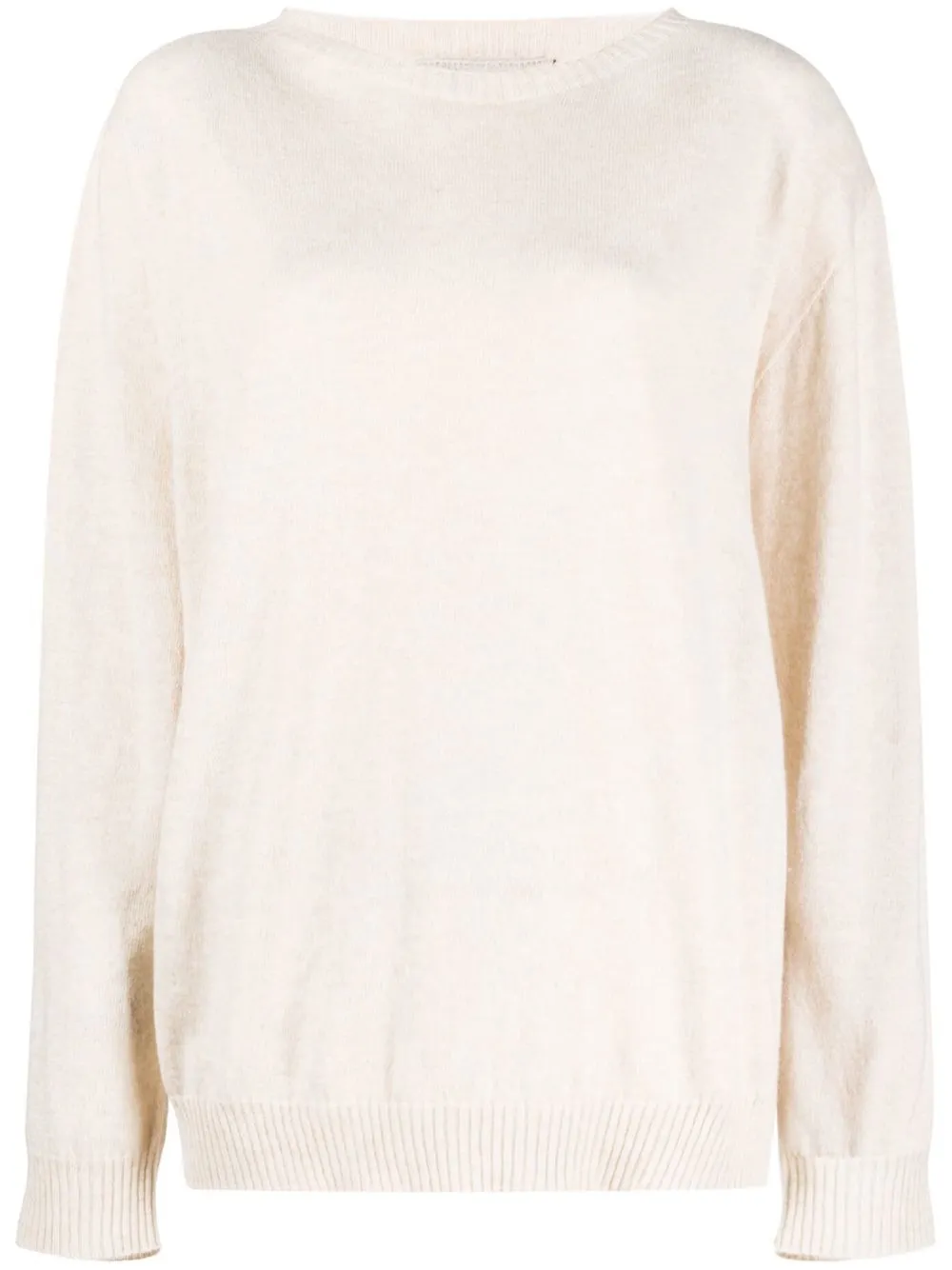 

TWINSET fine-knit crew-neck jumper - Neutrals