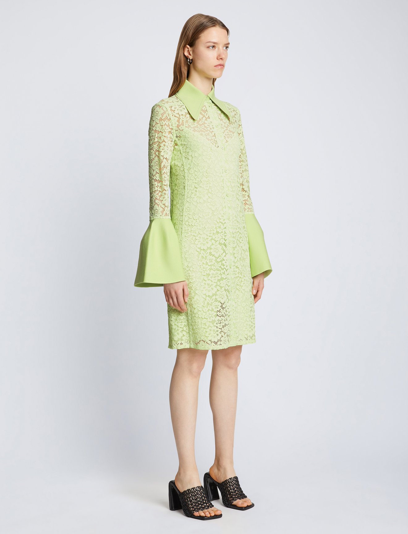 Stretch Lace Shirt Dress #1