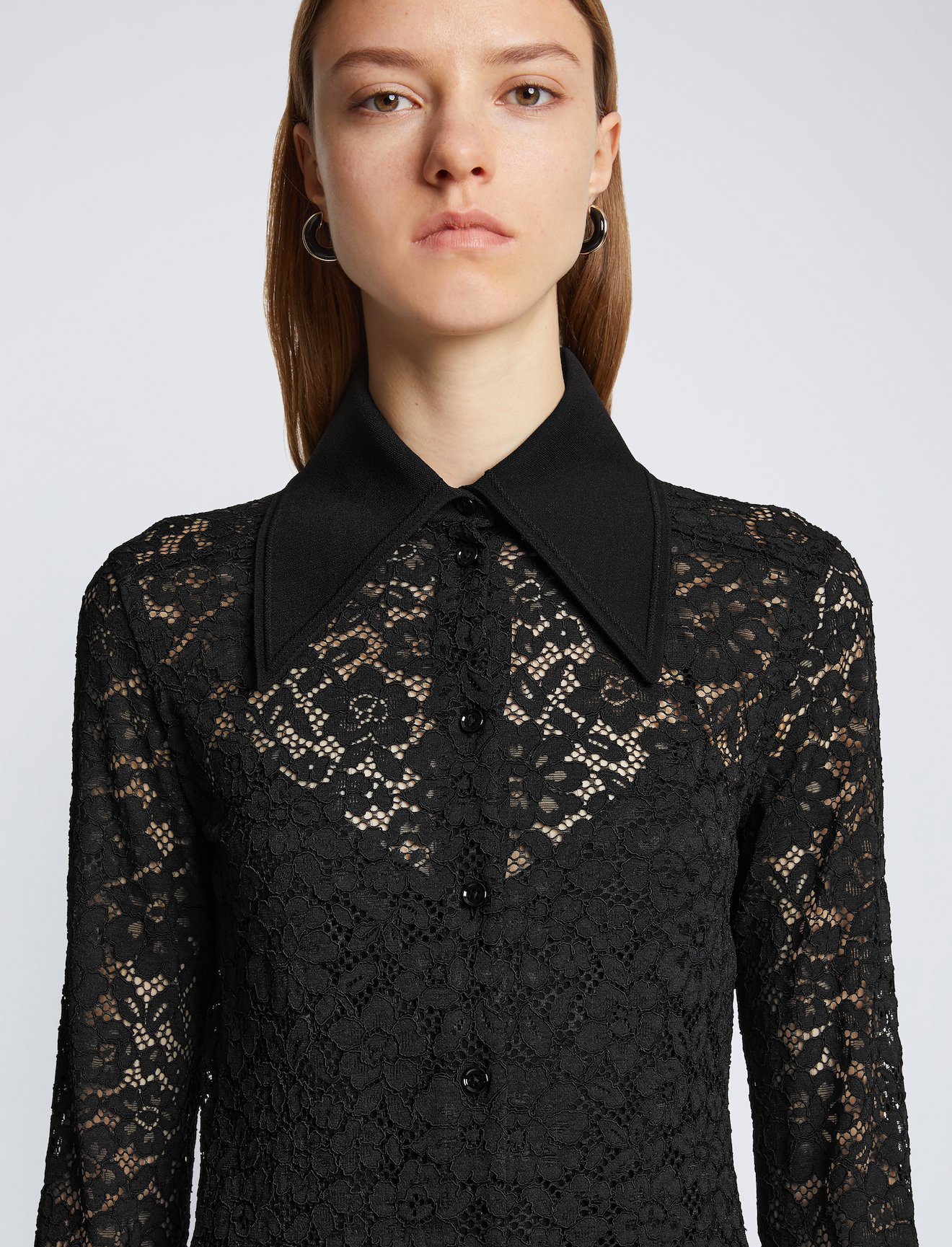 Stretch Lace Shirt Dress #3