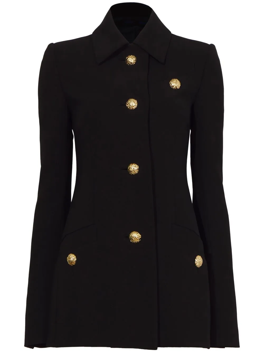 Proenza Schouler Buttoned Single-breasted Blazer In Black