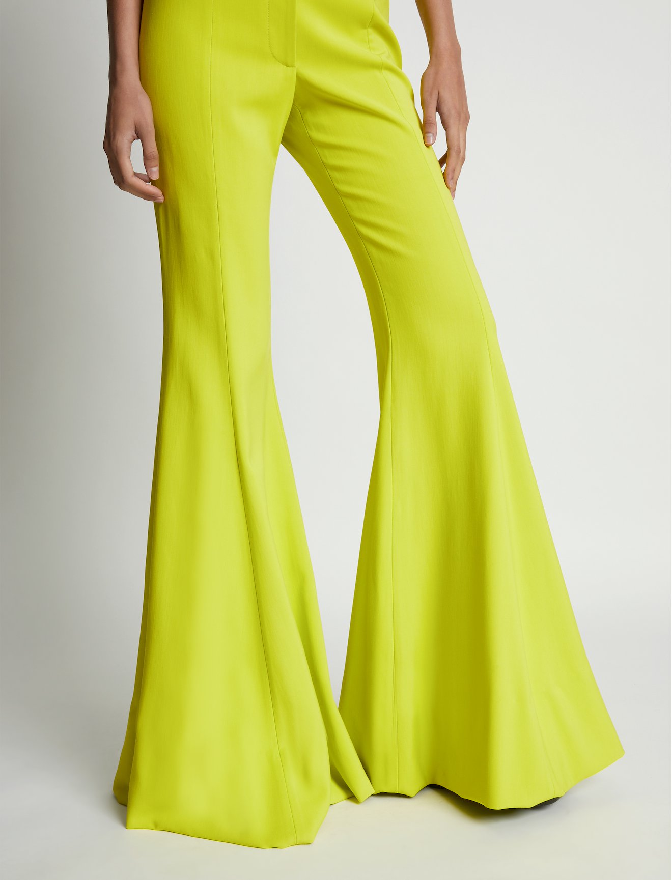 Viscose Suiting Flared Pants #3