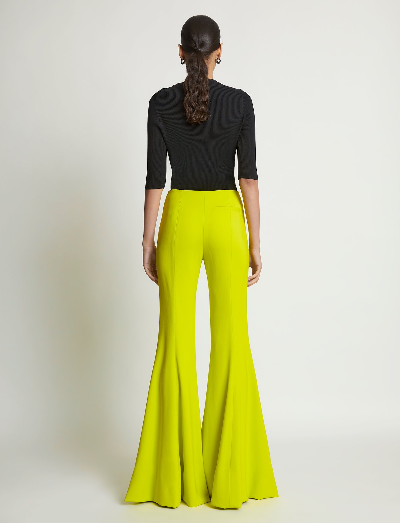 Viscose Suiting Flared Pants #2