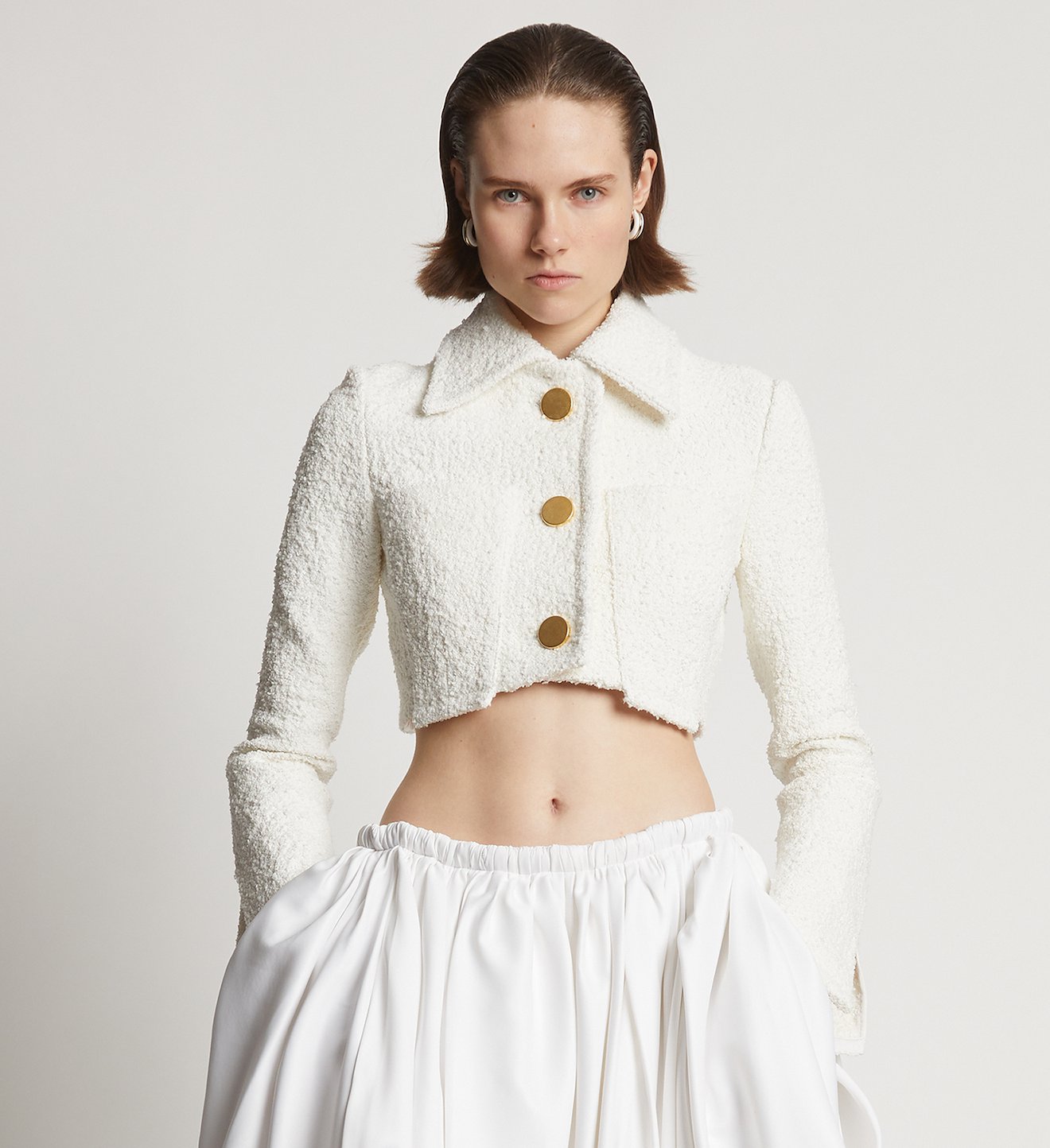 Boucle Tweed Crop Jacket