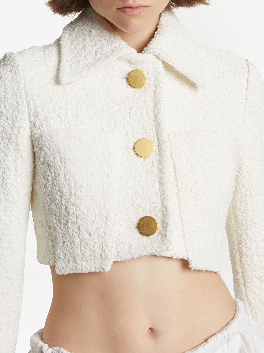 Proenza Schouler boucle tweed cropped jacket Women