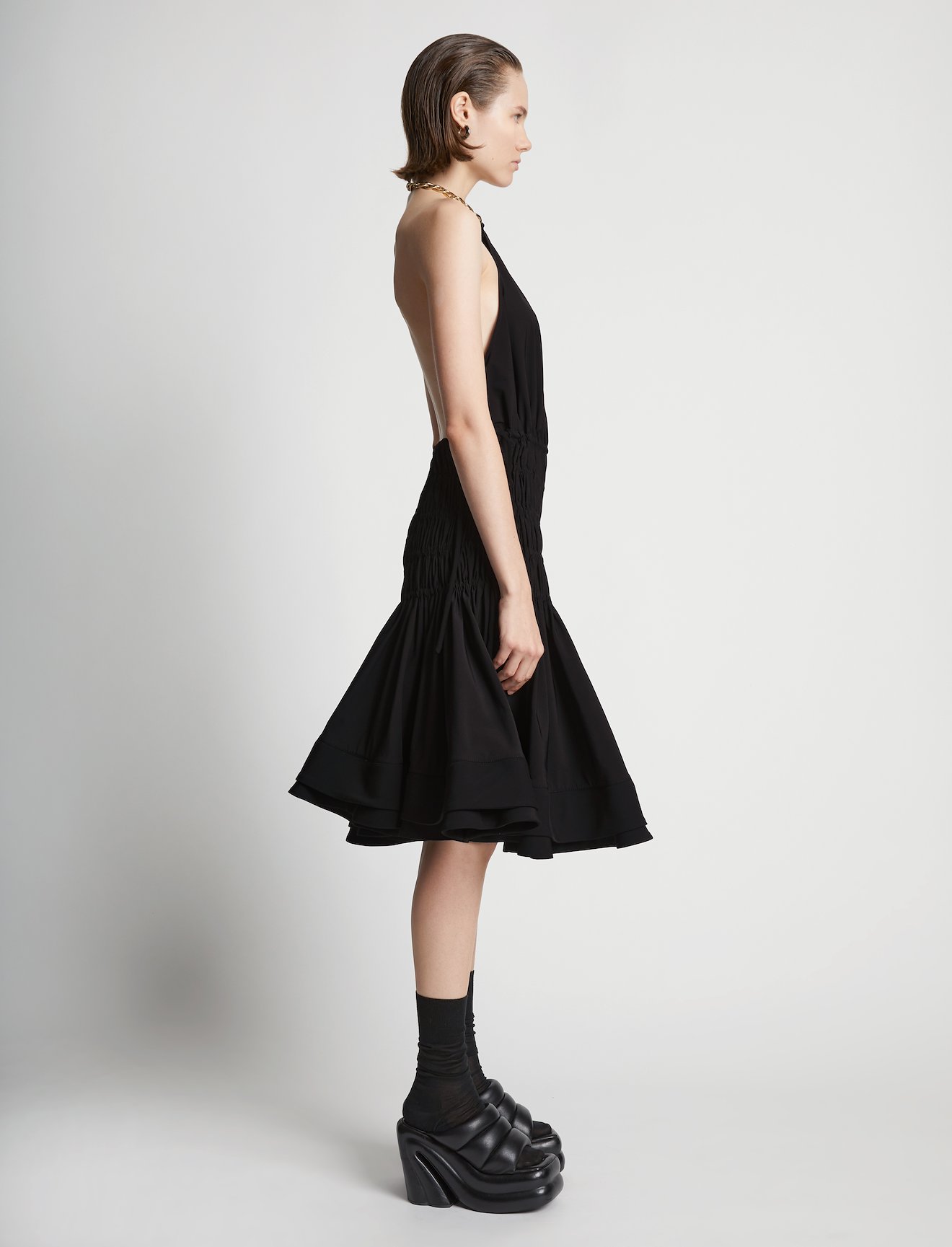 Stretch Nylon Ruched Dress #1