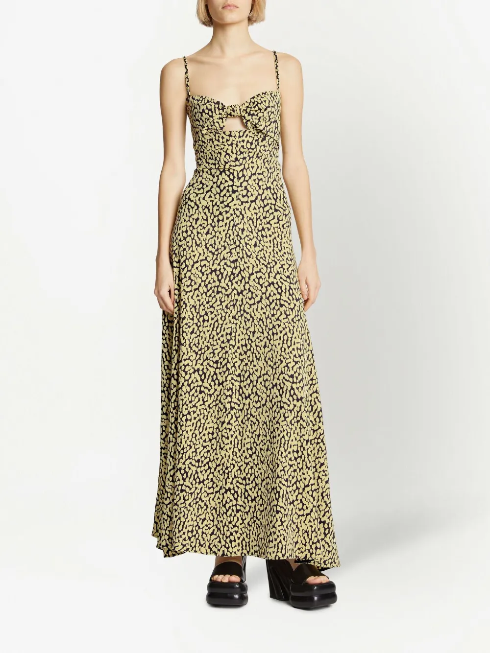Proenza Schouler Jurk met luipaardprint - Zwart