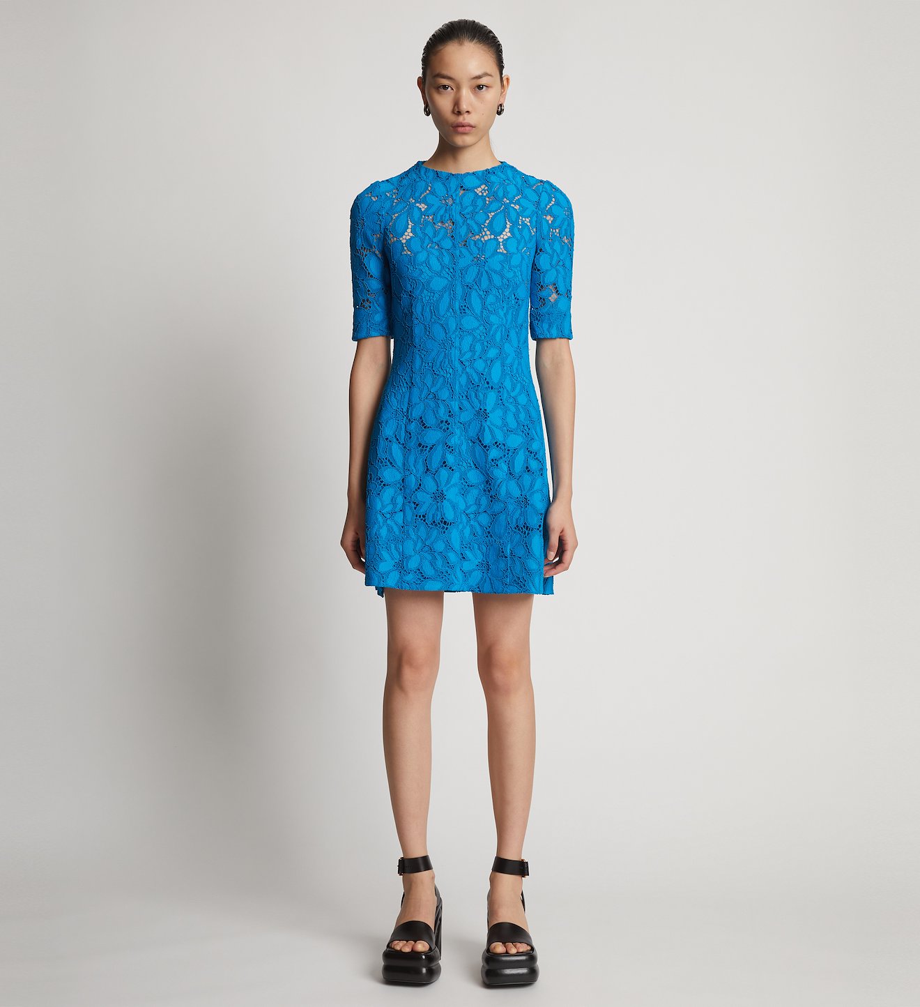 Lace Dress in blue | Proenza Schouler