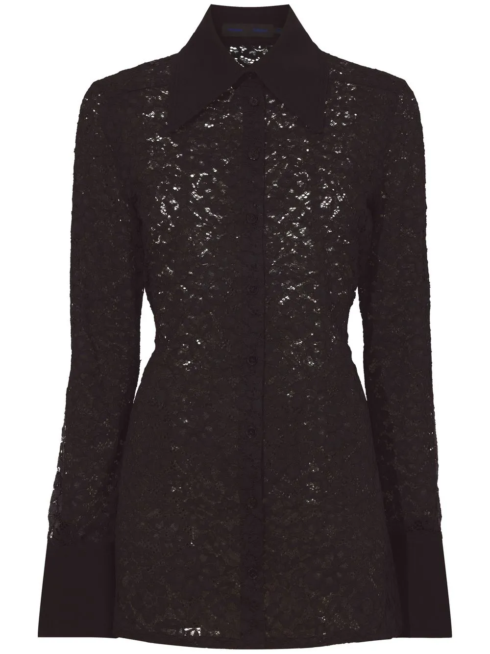 

Proenza Schouler floral-lace detail shirt - Negro