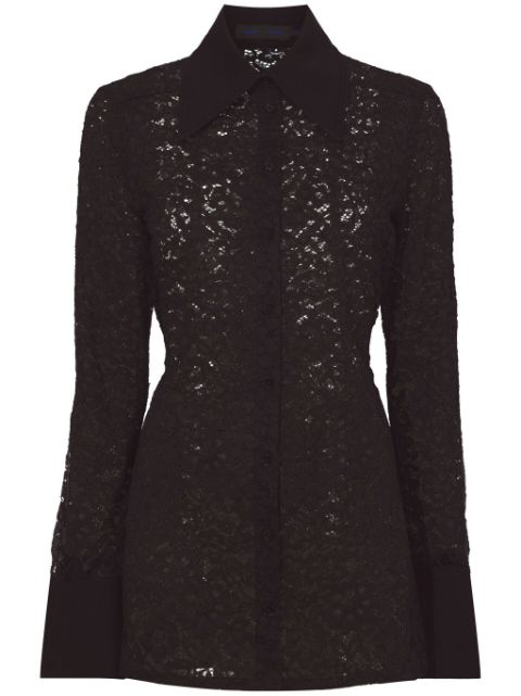 Proenza Schouler floral lace shirt