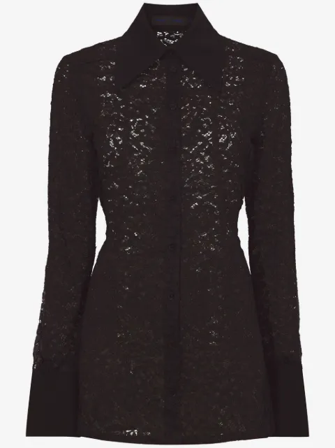 Proenza Schouler camisa con encaje floral
