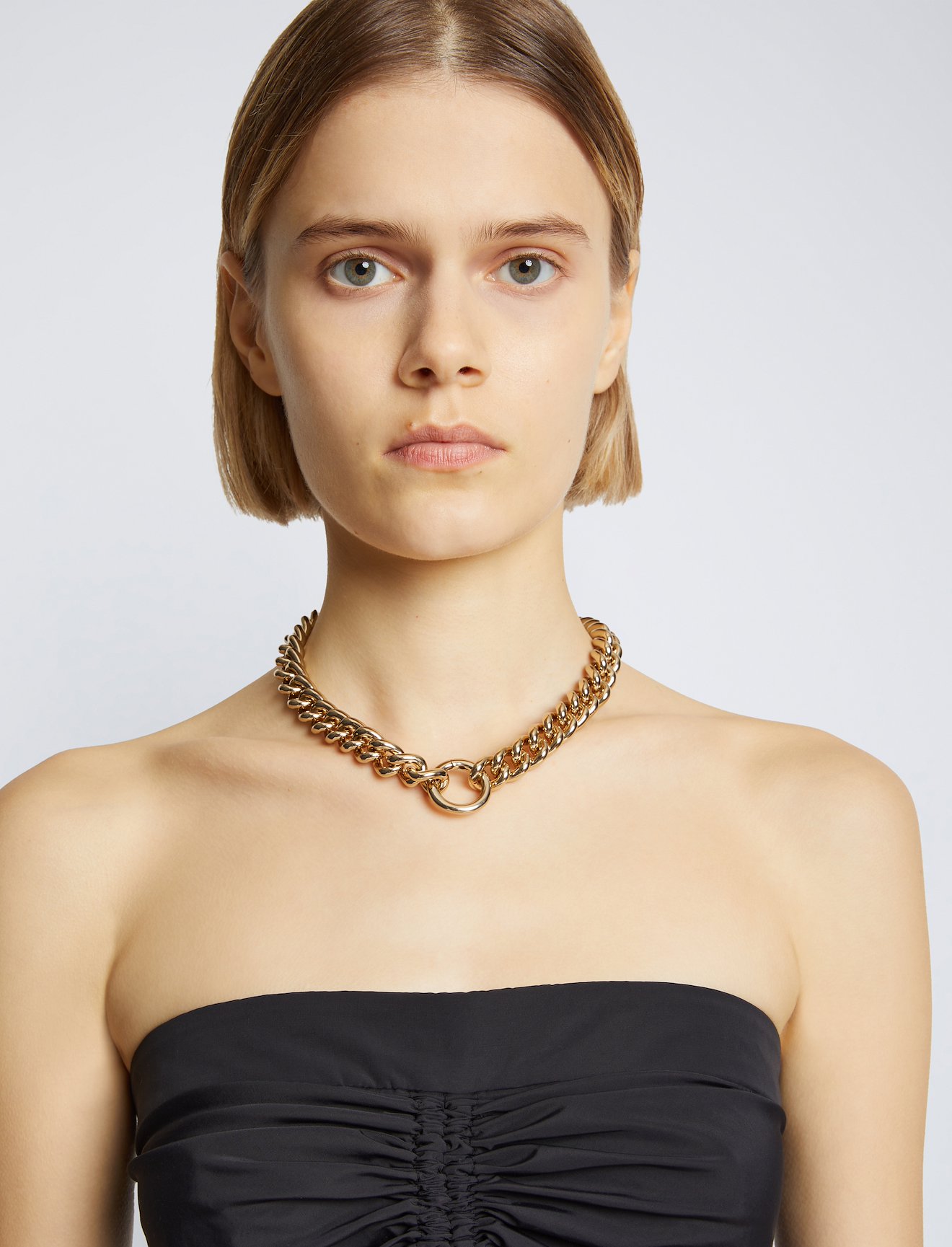 Chain Detail Viscose Knit Sweater #8