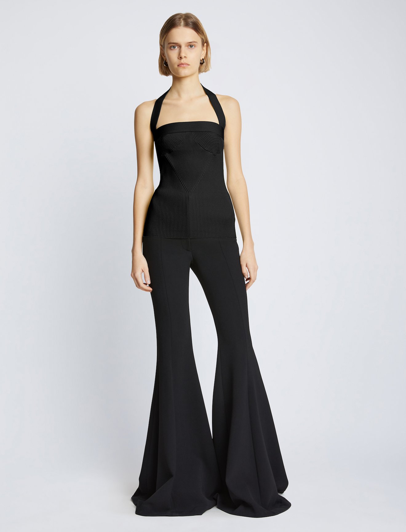 Viscose Knit Halter Top #1