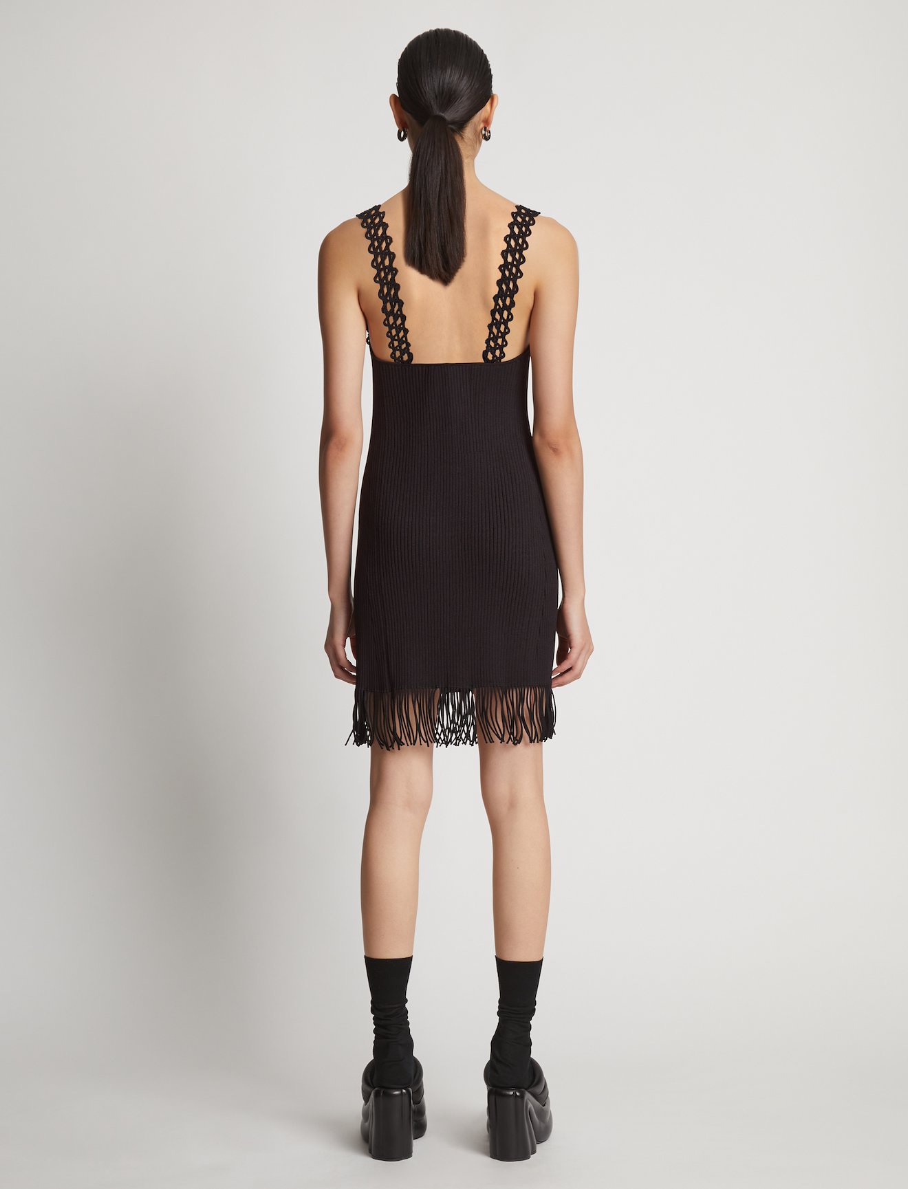 Embroidered Viscose Knit Dress #2