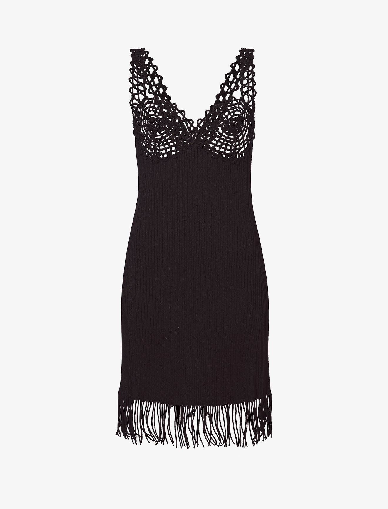 Embroidered Viscose Knit Dress #4