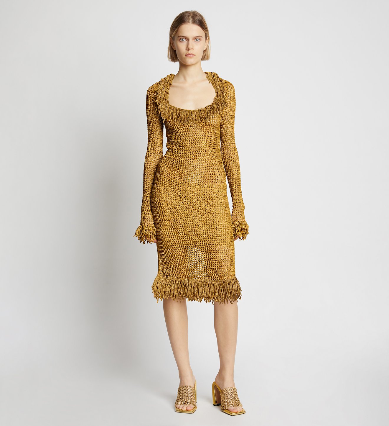 Crochet Long Sleeve Dress