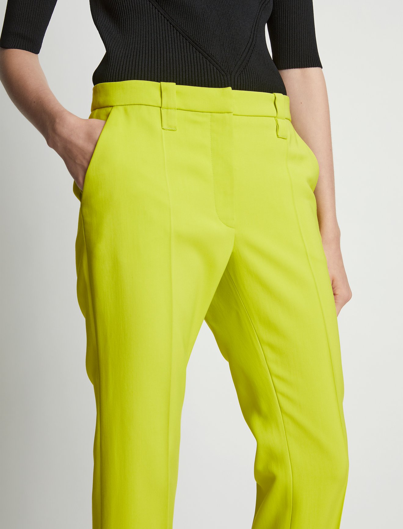 Viscose Suiting Straight Pants #3