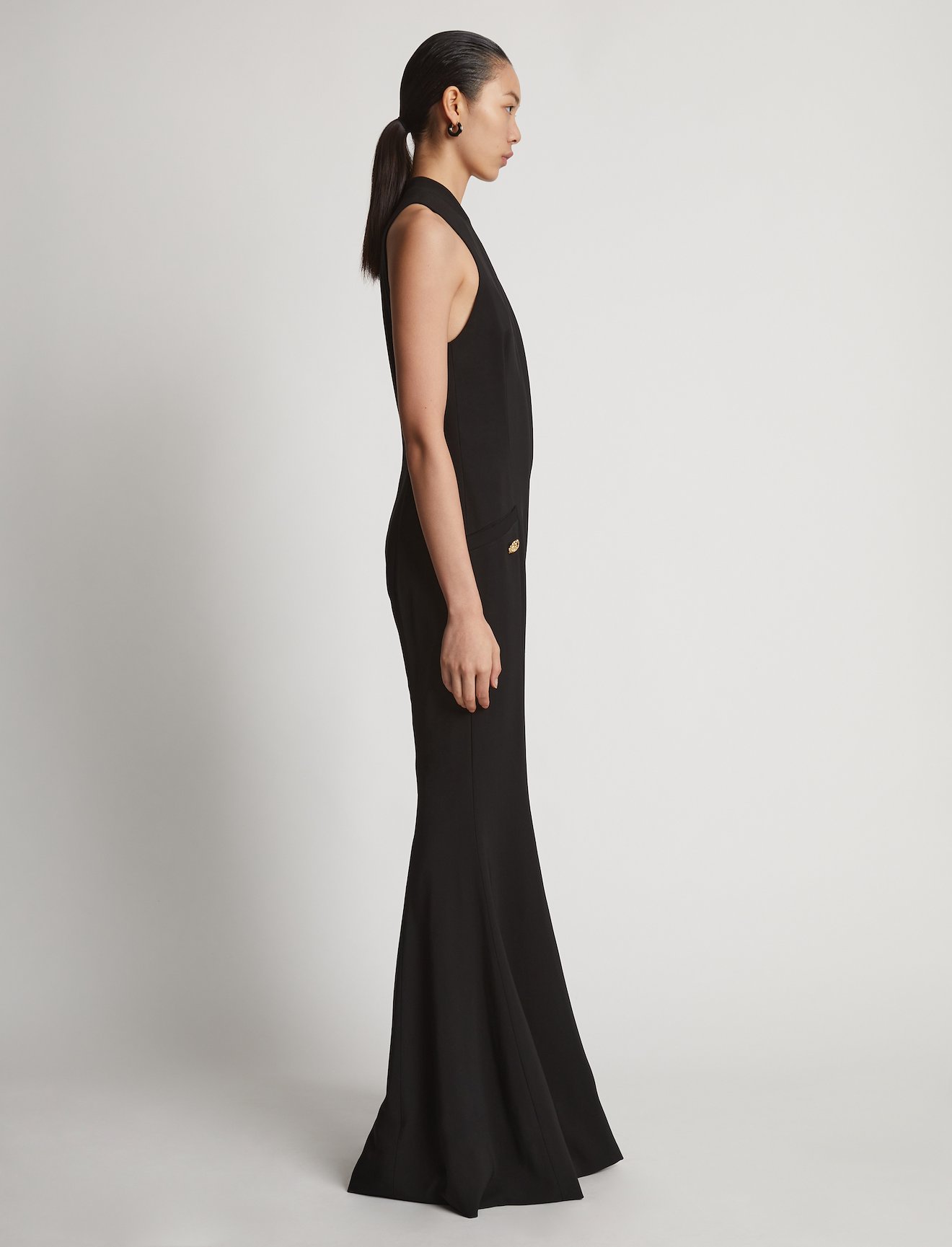 Viscose Tuxedo Stripe Jumpsuit #1