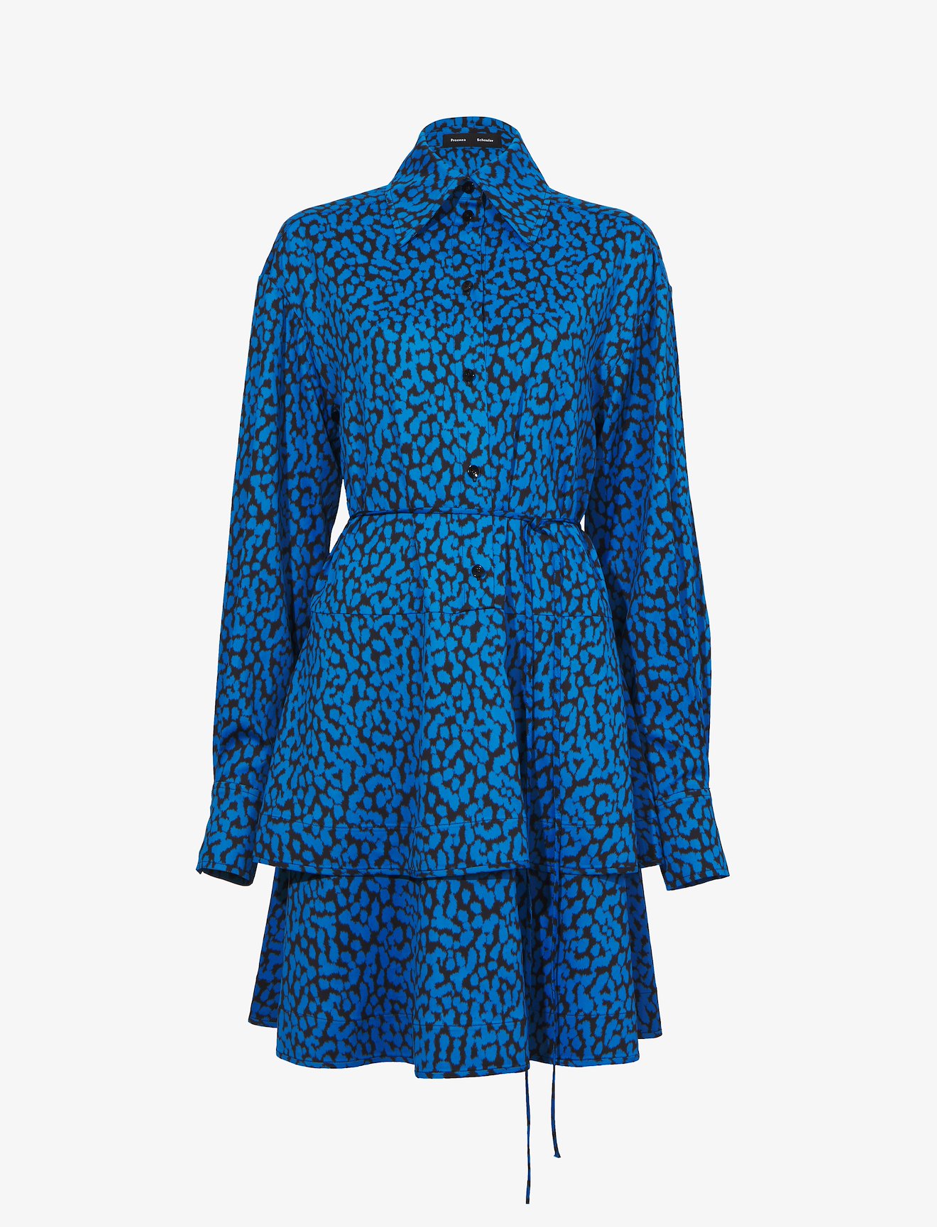 Printed Leopard Shirt Dress #4