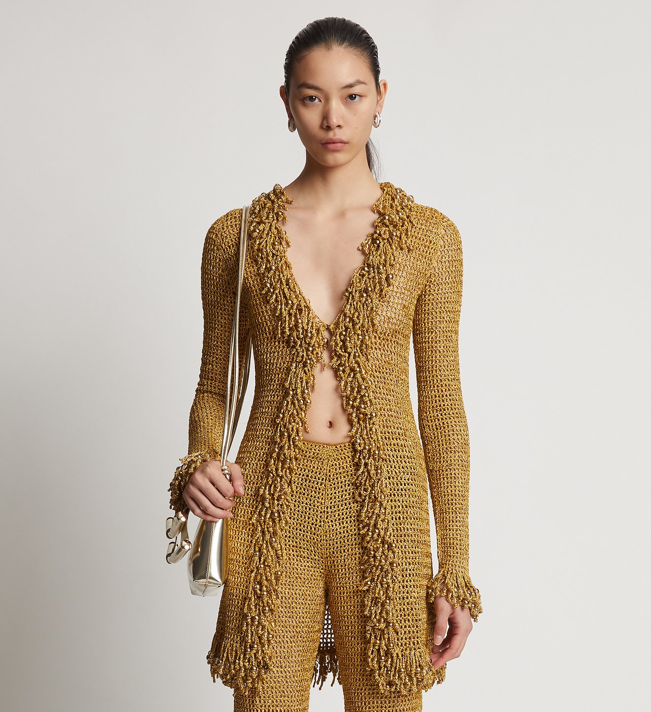 Beaded Hand Crochet Cardigan