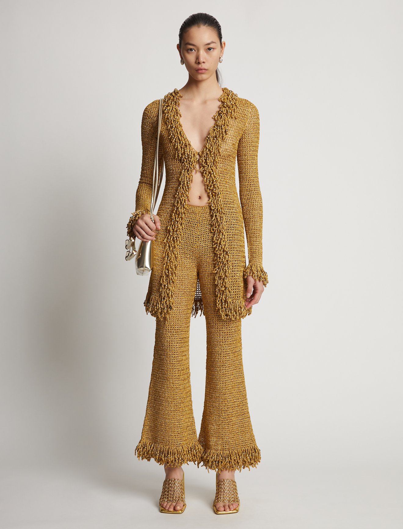 Beaded Hand Crochet Cardigan #1