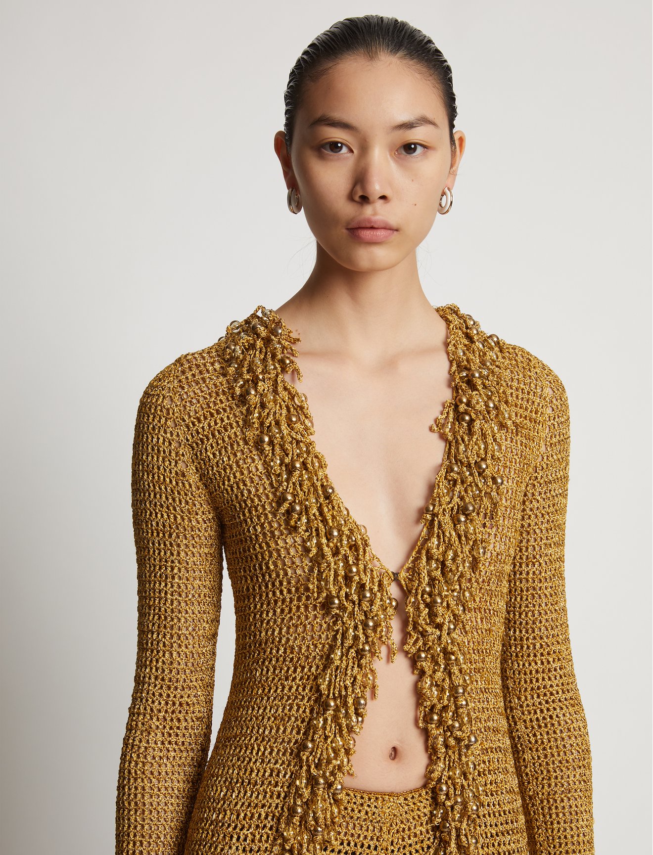 Beaded Hand Crochet Cardigan #4