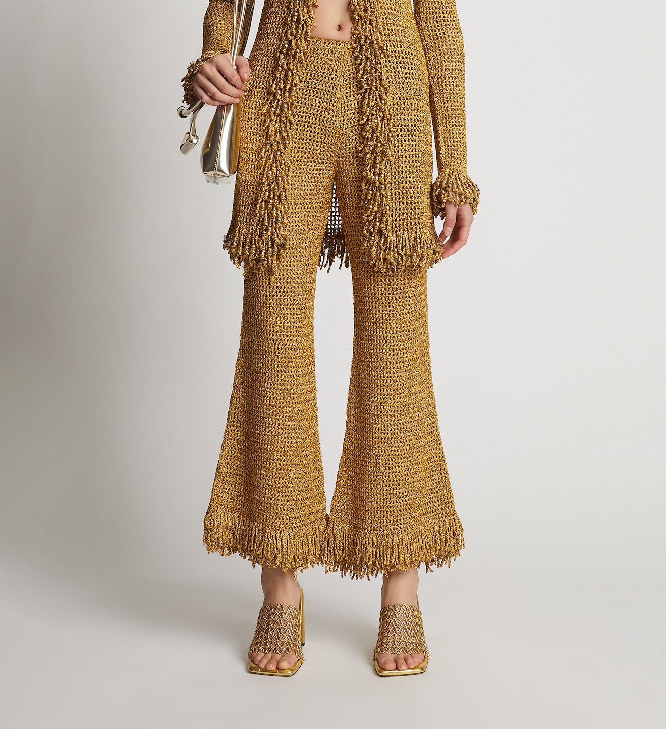 Beaded Hand Crochet Pants
