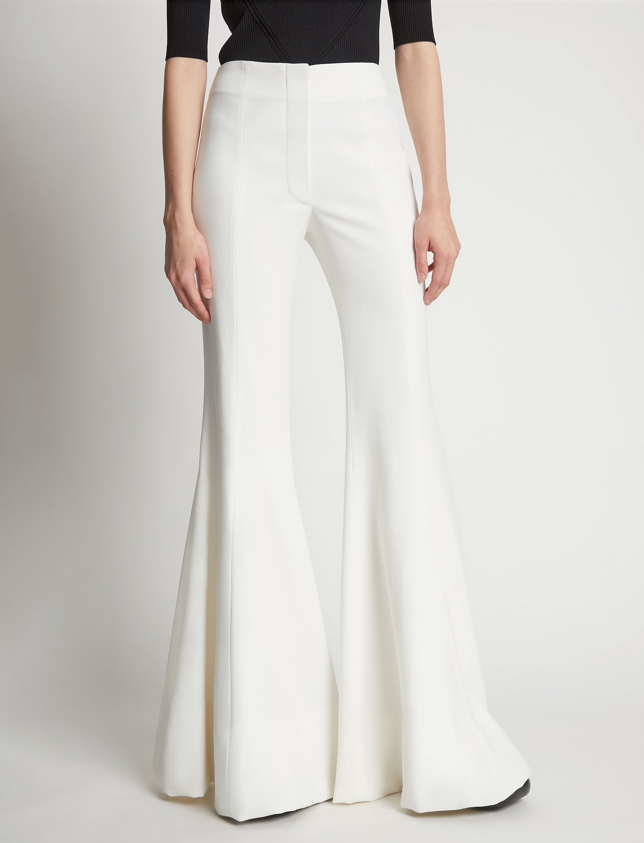 Viscose Suiting Flared Pants #3