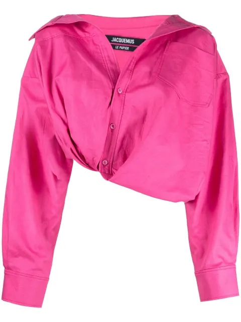 Jacquemus La Chemise Mejean tucked blouse