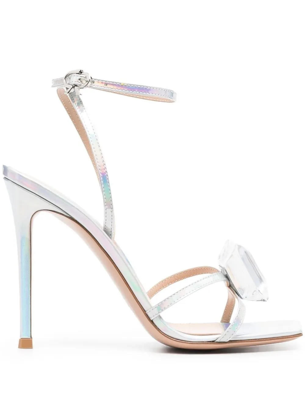 

Gianvito Rossi embellished 110mm stiletto sandals - Gris