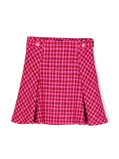 Versace Kids tweed check skirt