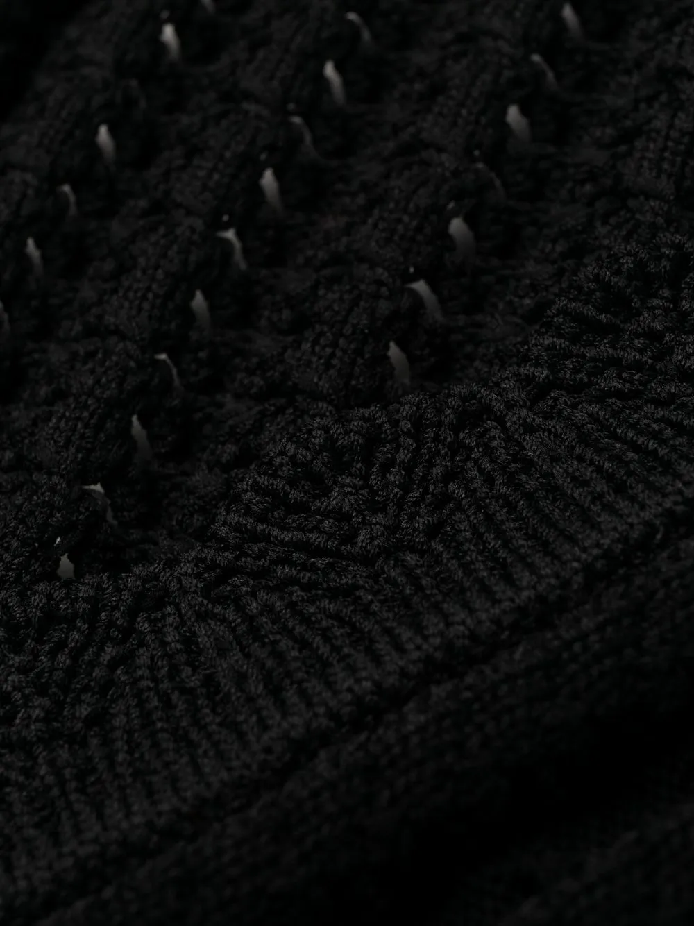 SelfPortrait crochetknit longsleeve Dress Farfetch