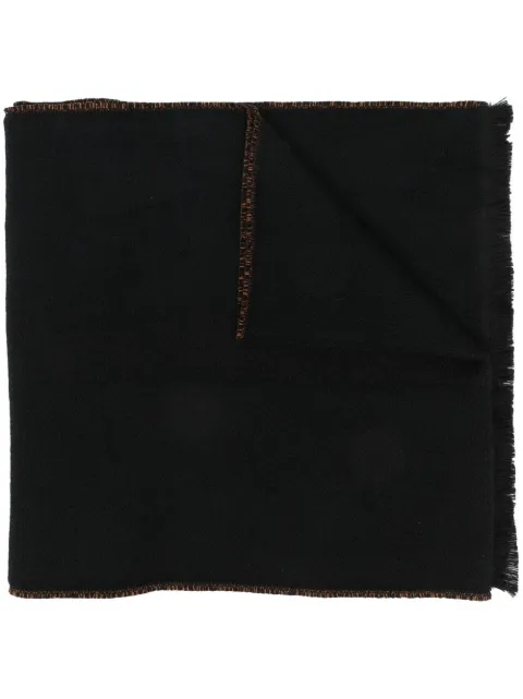 Zegna frayed-edge wool scarf 