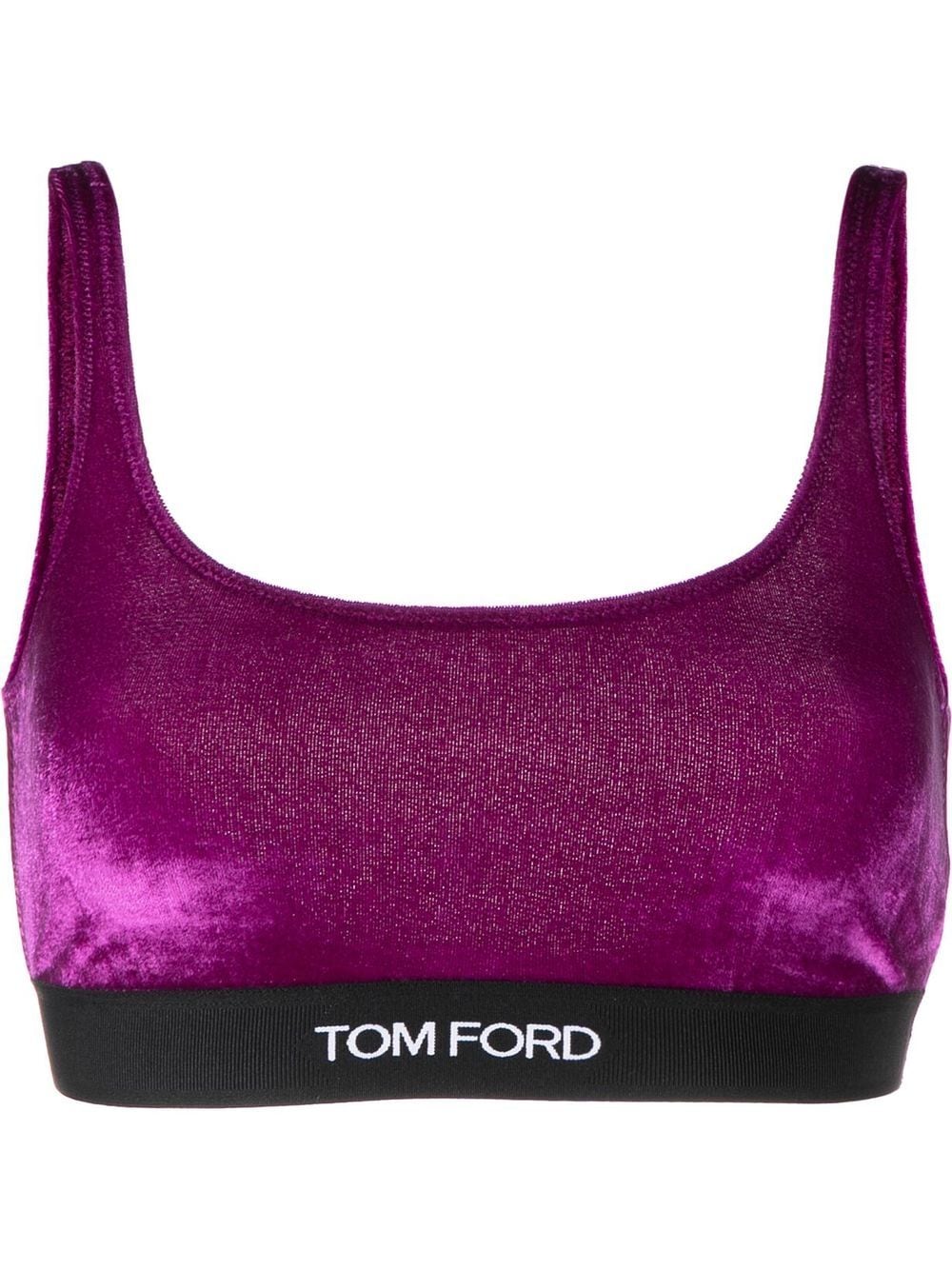 tom ford soutien-gorge à bande logo - violet