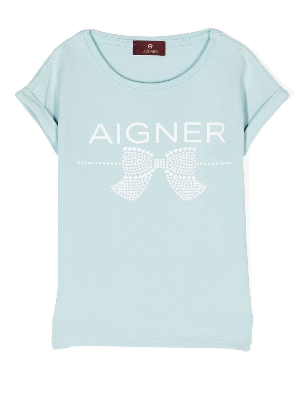 Aigner Logo-print T-shirt In Blau