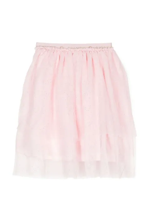 Aigner Kids تنورة تول مزينة بحجر الراين 
