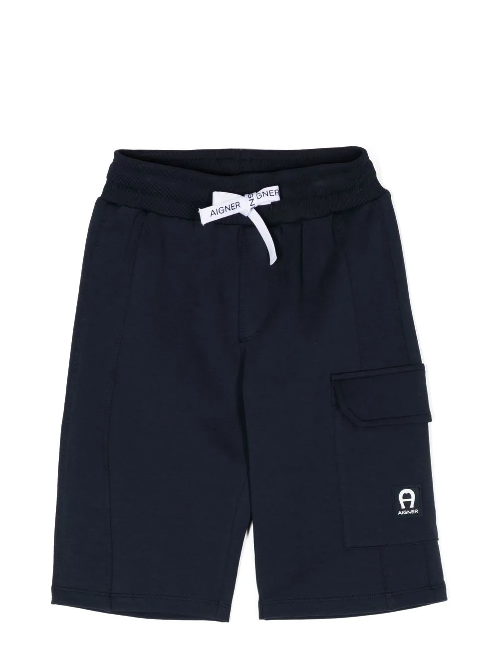 

Aigner Kids shorts con pretina elástica - Azul