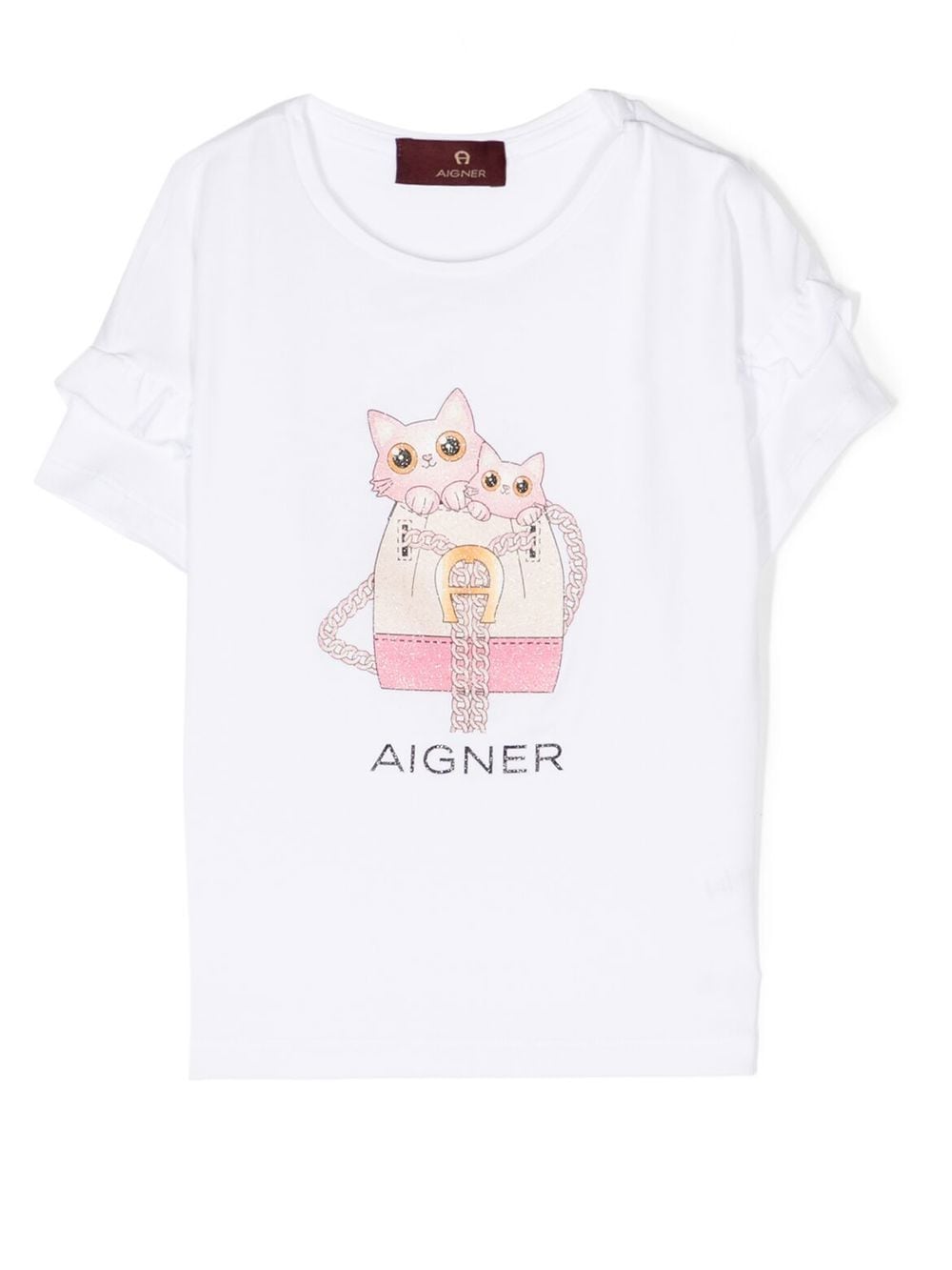 Aigner Kids T shirt Met Kattenprint Farfetch