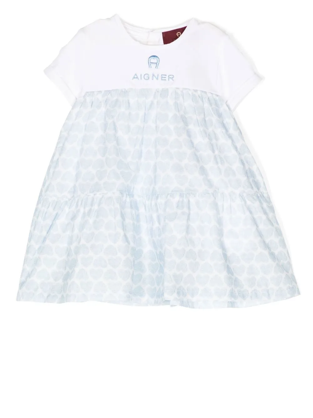 

Aigner Kids camisa con corazones estampados - Azul