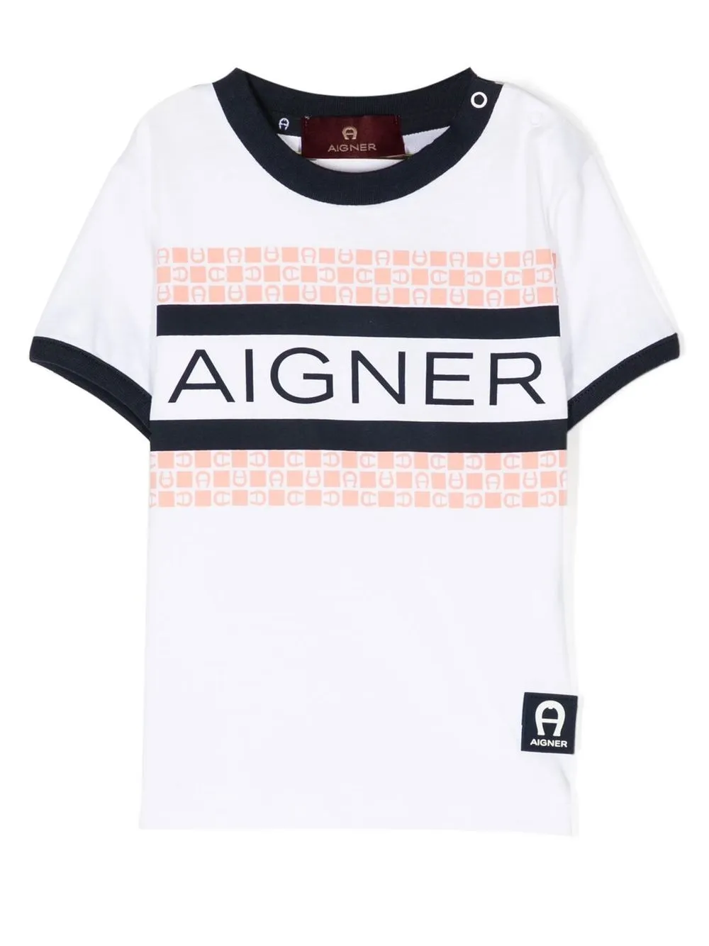 

Aigner Kids logo-print short-sleeve T-shirt - White