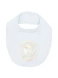 Aigner Kids logo-print bib - Blue