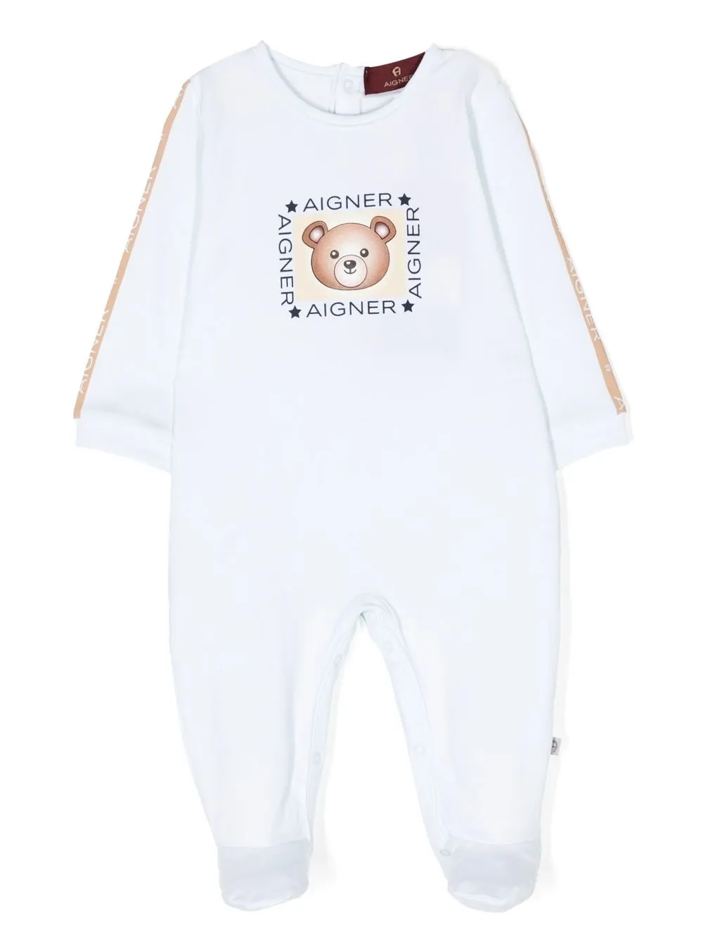 

Aigner Kids teddy-print overall - Blue