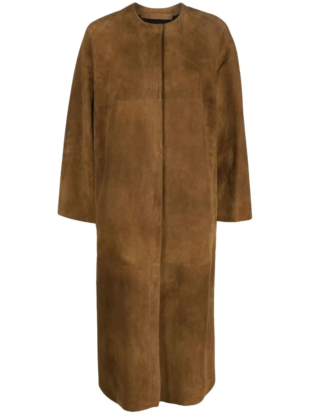 

Salvatore Santoro round-neck sheepskin coat - Brown
