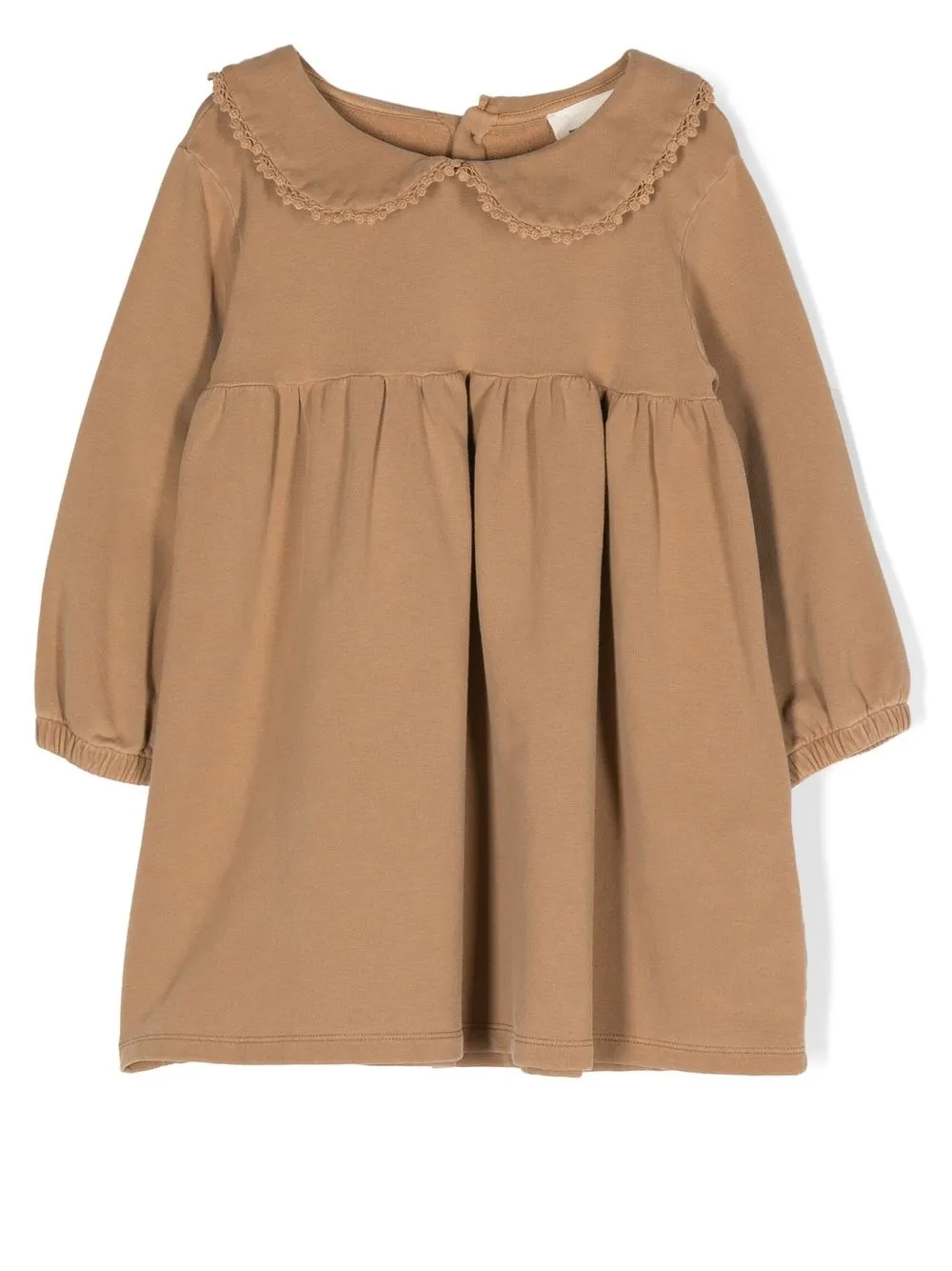 

Douuod Kids ruched long-sleeved midi dress - Brown