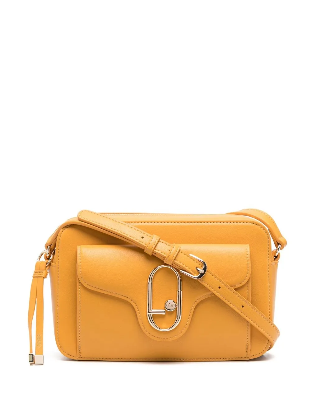 

LIU JO bolsa crossbody con placa del logo - Amarillo