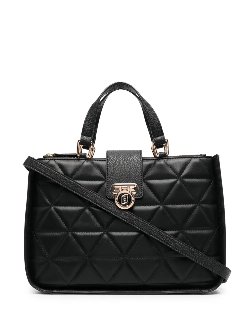 

LIU JO diamond-quilt tote bag - Black