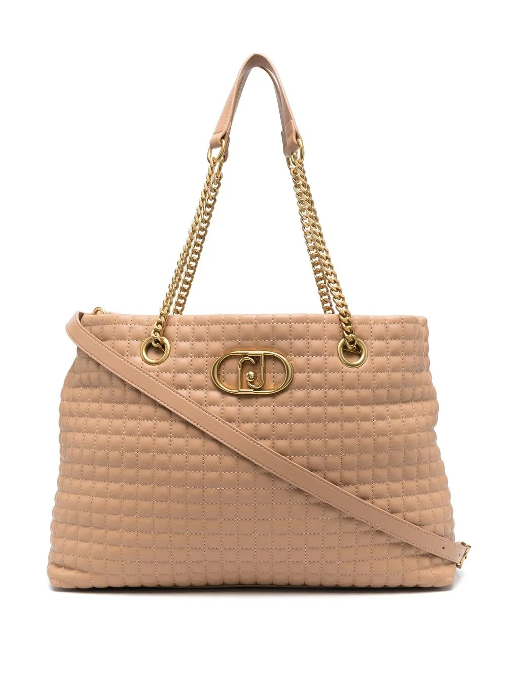 

LIU JO quilted chain-link tote bag - Brown