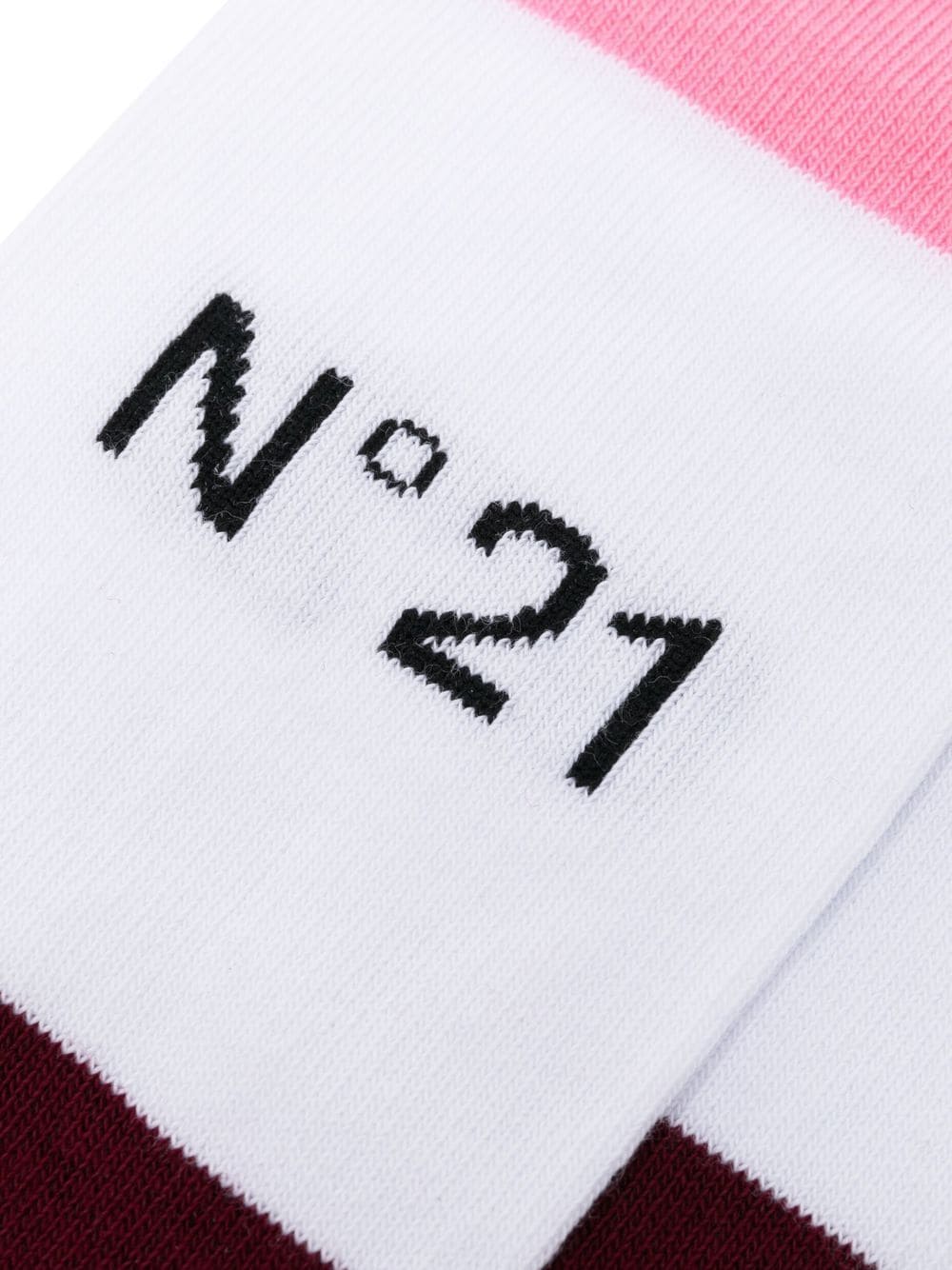 Nº21 colour-block logo-intarsia Socks - Farfetch