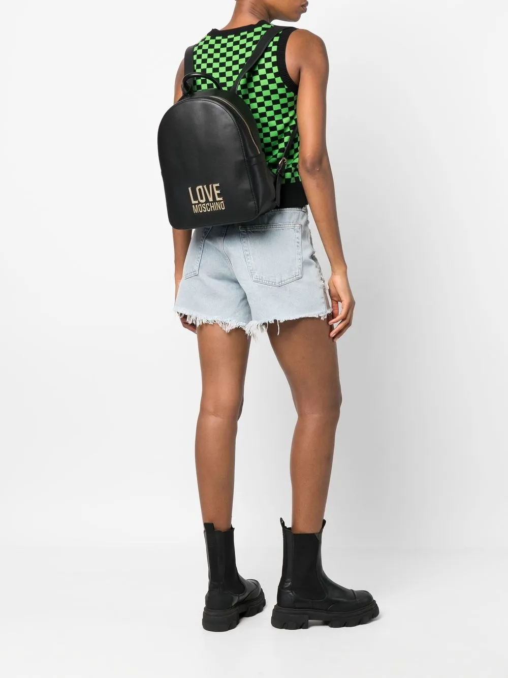 Love Moschino Rugzak Met Logoplakkaat Farfetch