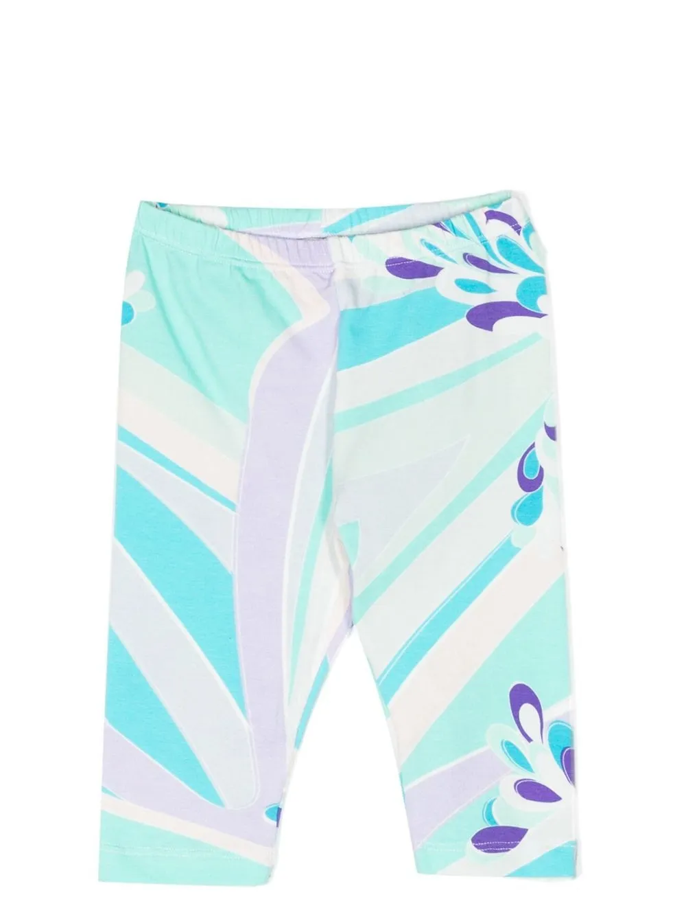 Pucci Junior Babies' Graphic-print Leggings In Blue